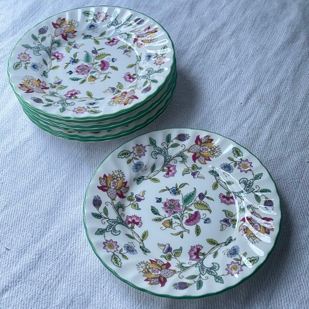 未使用箱付　ミントン　ハドンホール　ケーキ皿7枚セット　15.5cm