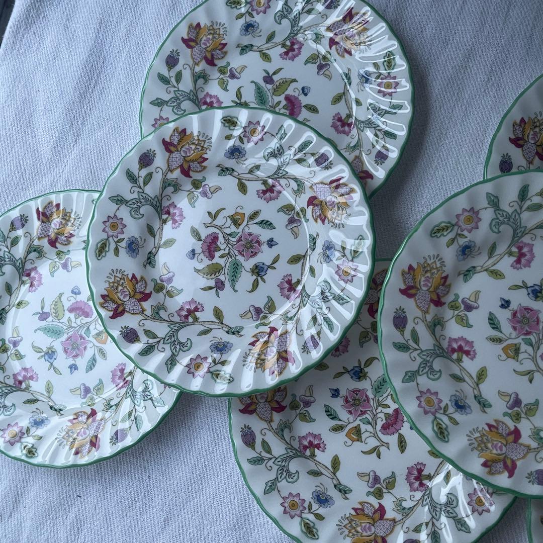 未使用箱付　ミントン　ハドンホール　ケーキ皿7枚セット　15.5cm