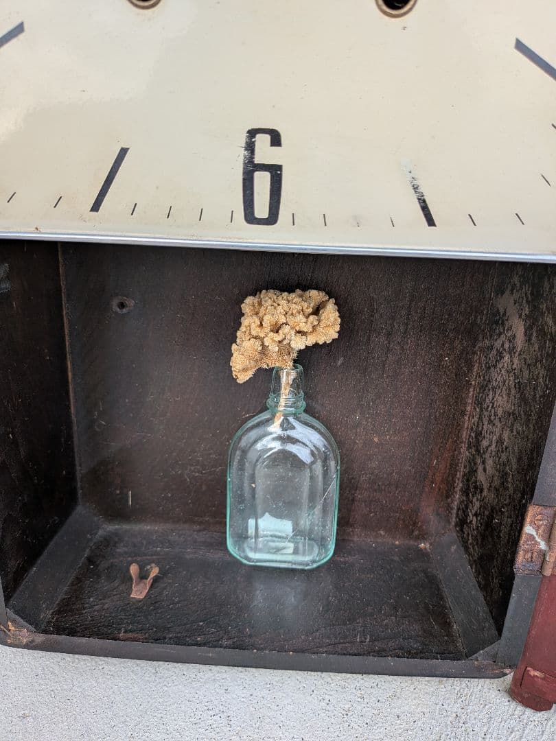 Seiko レトロ掛け時計 ミニ花瓶付き