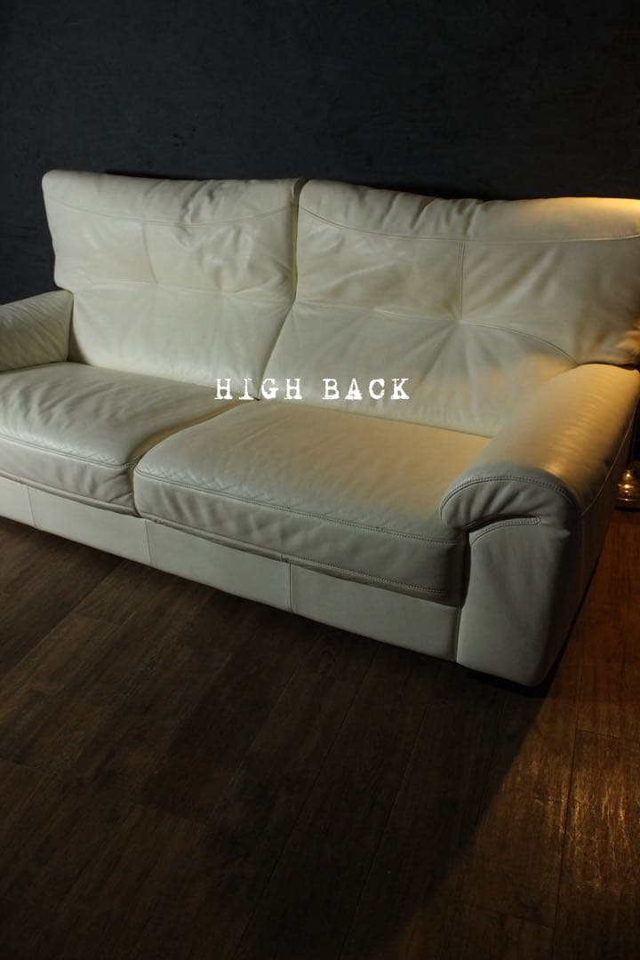 首都圏送無料〜ACTUS SHUL 総本革　3人掛け　超極上　当時35万　ソファ