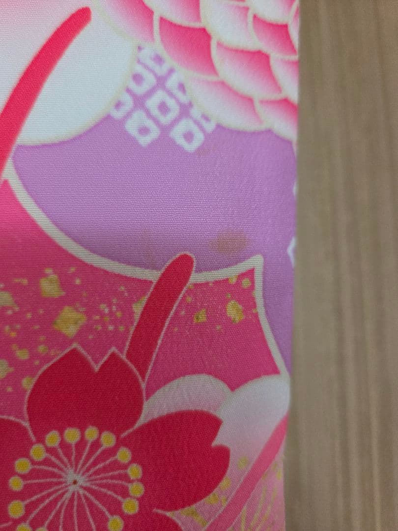 3歳☆式部浪漫 七五三 着物被布セット くす玉ピンク