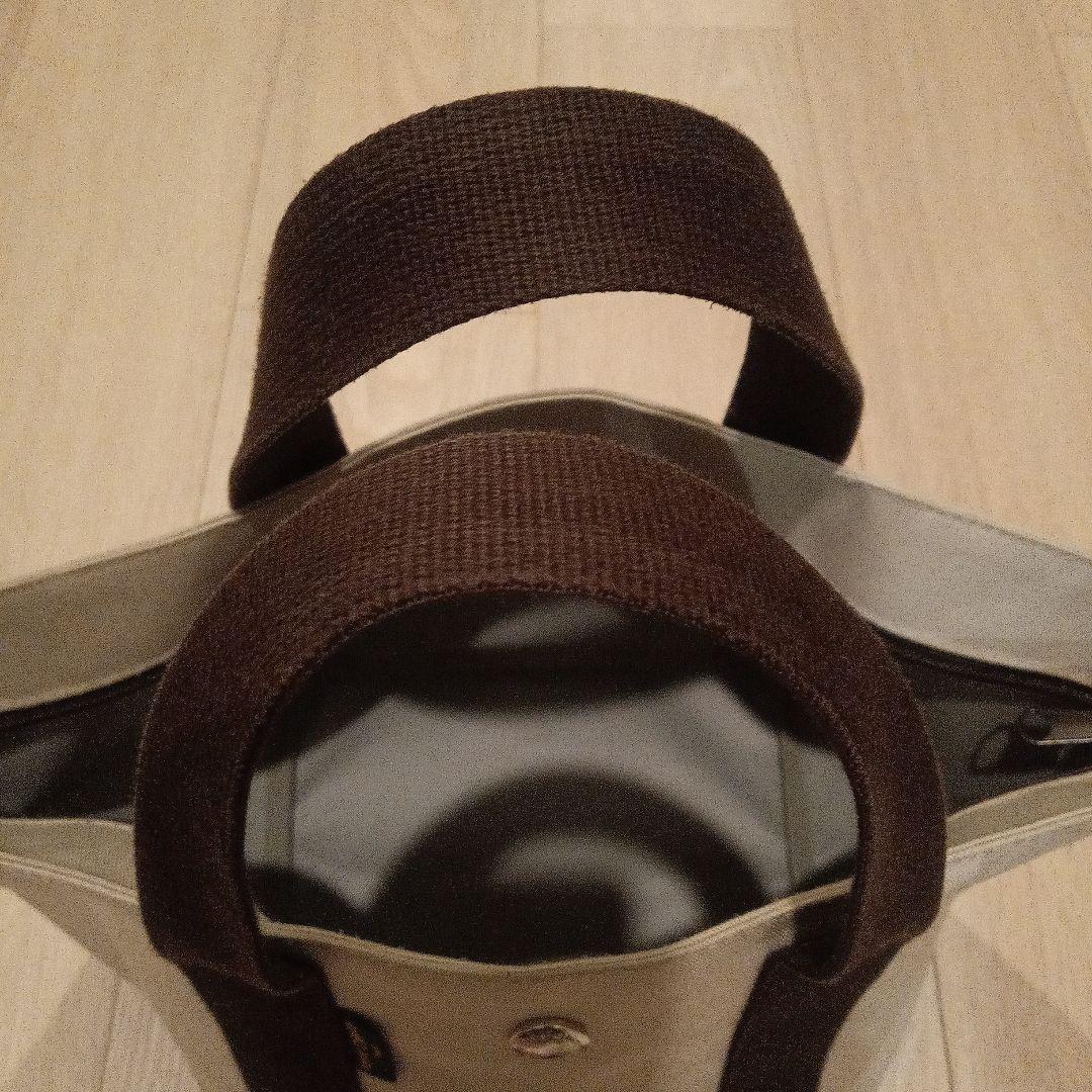 Hervé Chapelier トートバッグ グレー ブラウン