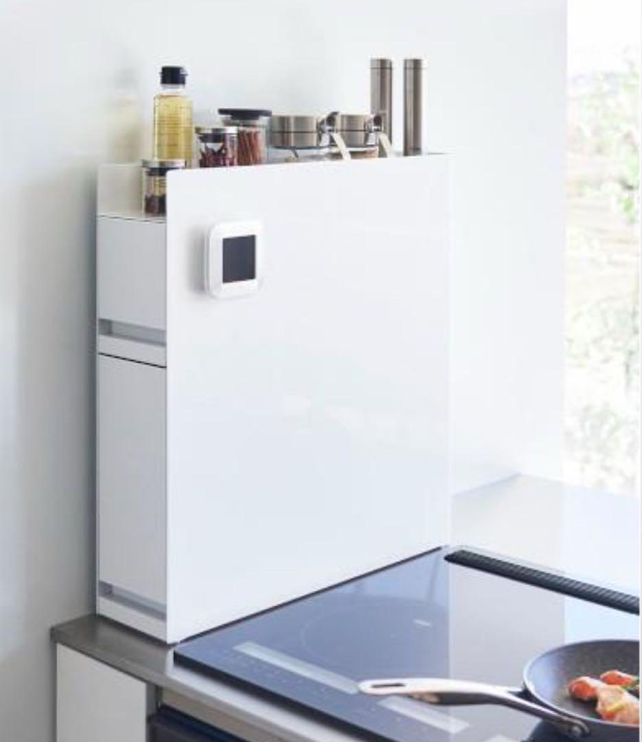 tower/タワー 隠せる調味料ラック 2段　ホワイト　ブラック　おしゃれ