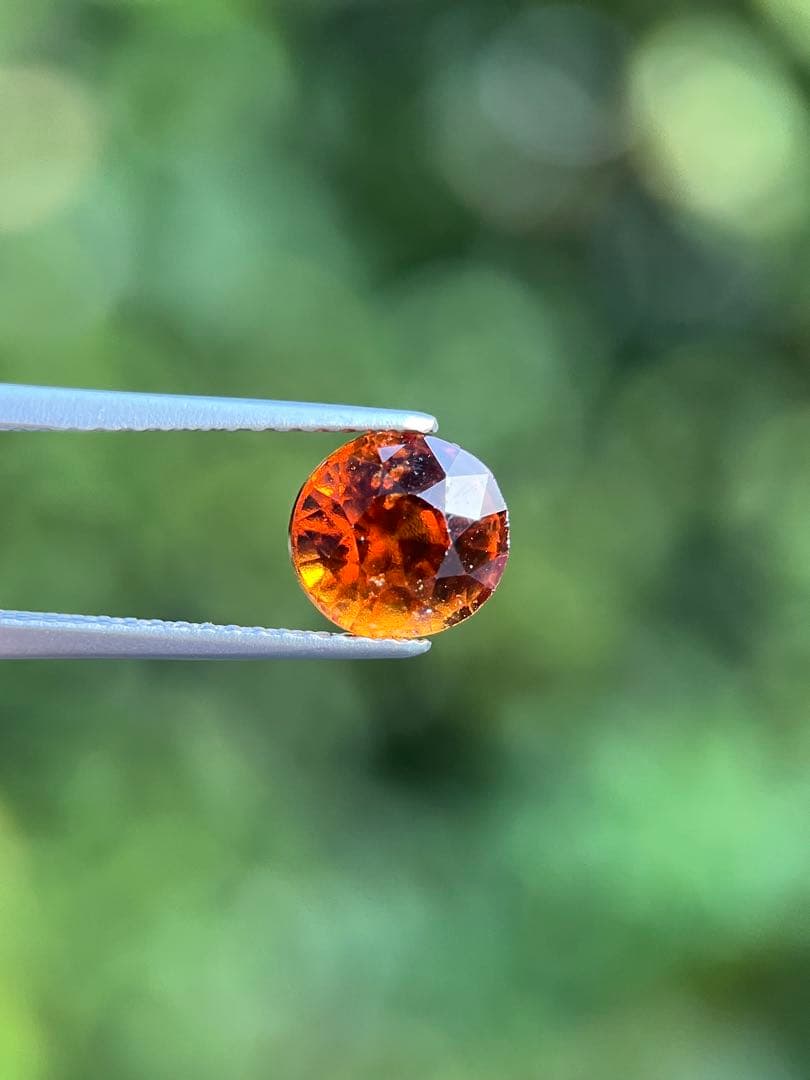 ヘソナイトガーネットルース2.2ct 日本宝石ソーティング付