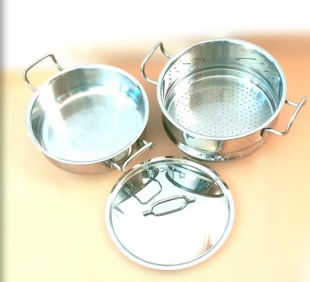 ステンレス製2段蒸し器セット GEO-25M