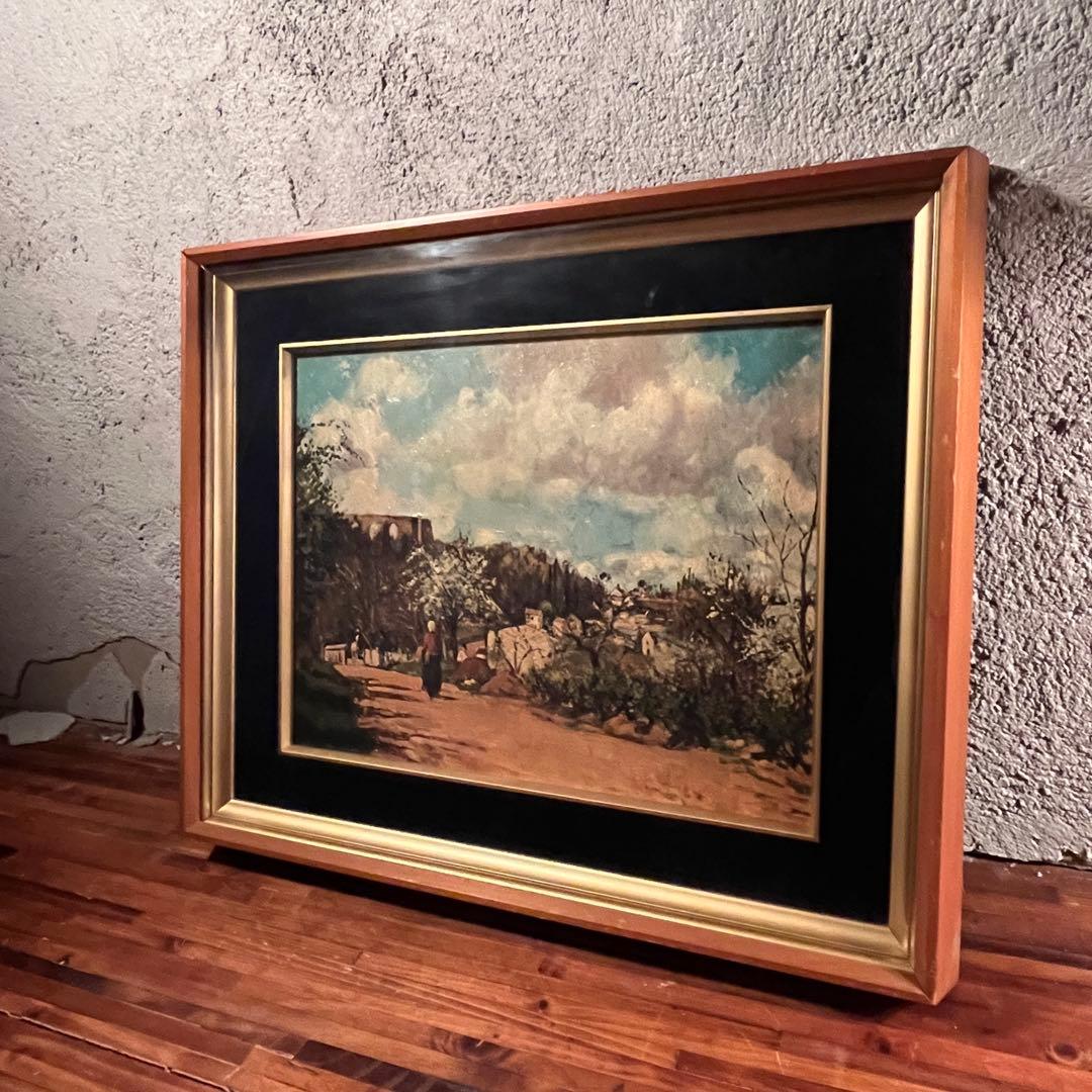 額装品アート】カミーユ・ピサロ『ルーヴシェンヌの風景』サン