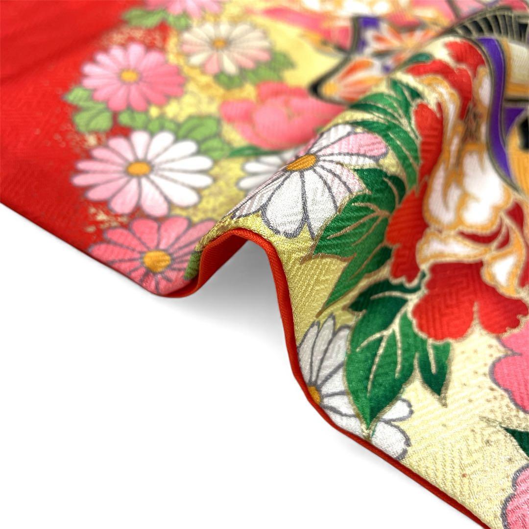 ◎mk-1908　七五三　振袖　着物・襦袢　2点セット　日本製　11-5