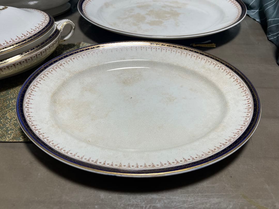 ウェッジウッド テリーヌ オーバルプレート レードルの5点セット