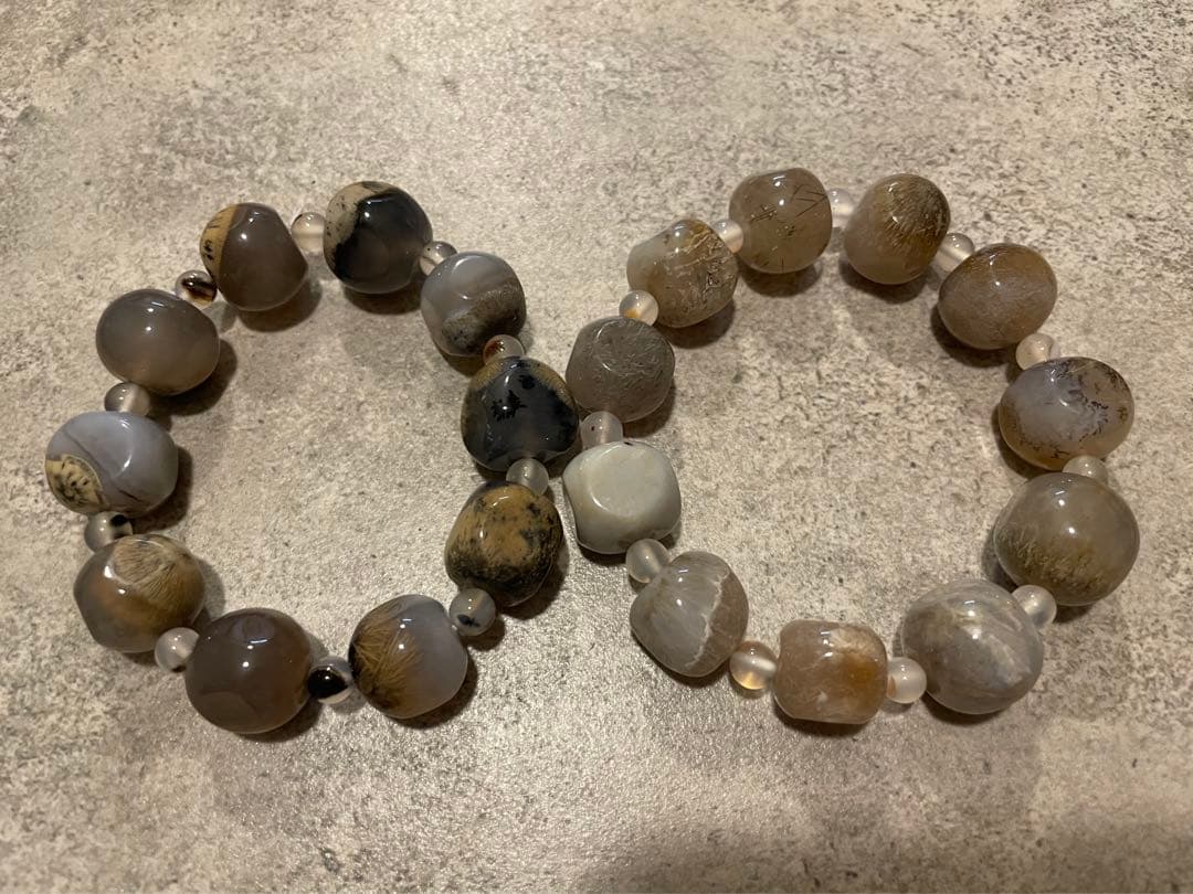 天然石ブレスレット ルチルクォーツメノウ