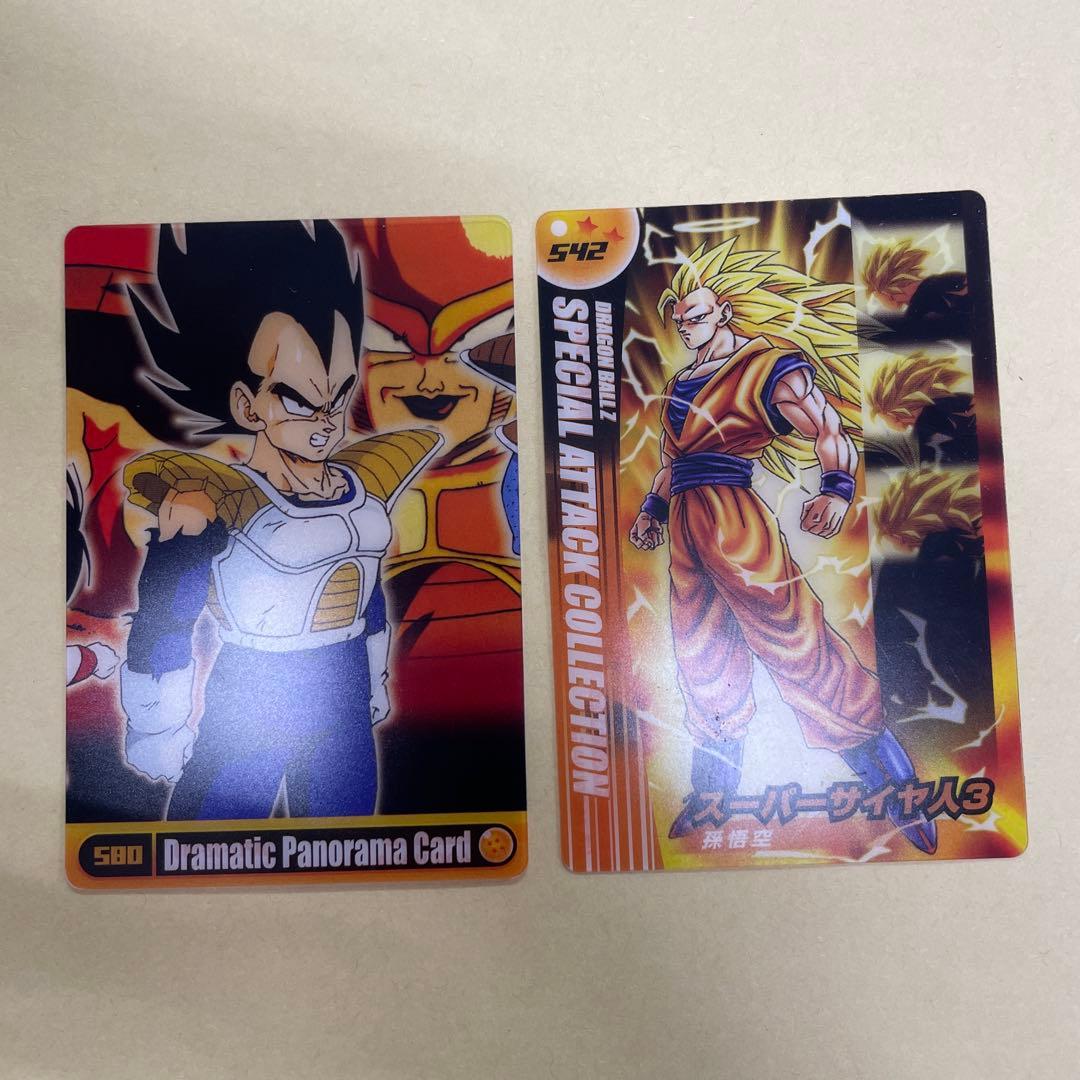 クリアカード】ベジータ 孫悟空 ウエハース 森永 ドラゴンボール