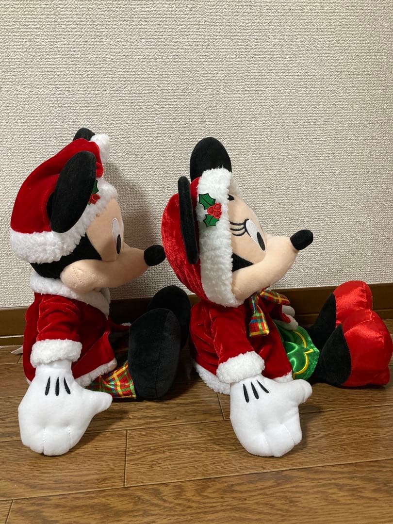 Disney ミッキー ミニー クリスマスぬいぐるみ 2024年