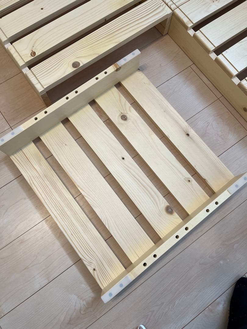 【美品】ベルメゾン パレット風ベッド 8枚セット(シングルマットレス対応)