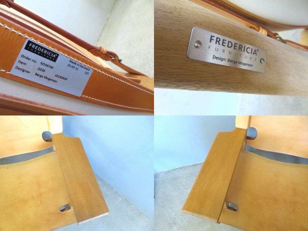 フレデリシア　モーエンセン　スパニッシュチェア　オーク材　本物　北欧　デンマーク