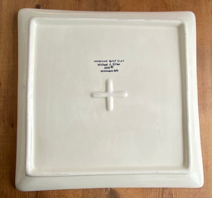 ハワイアンキルト柄 プレート 大皿 1点