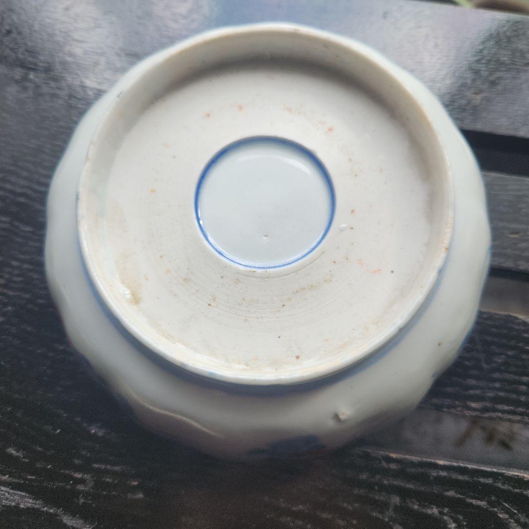 古伊万里 錦手 多色花模様の八角形陶器皿 江戸時代 - メルカリ