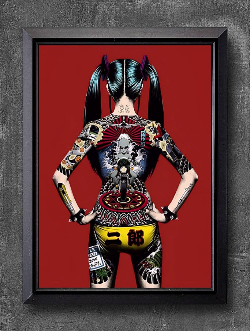 大友昇平 平成聖母 【A4サイズ写真ポスターフレーム付き４点セット】ポスター