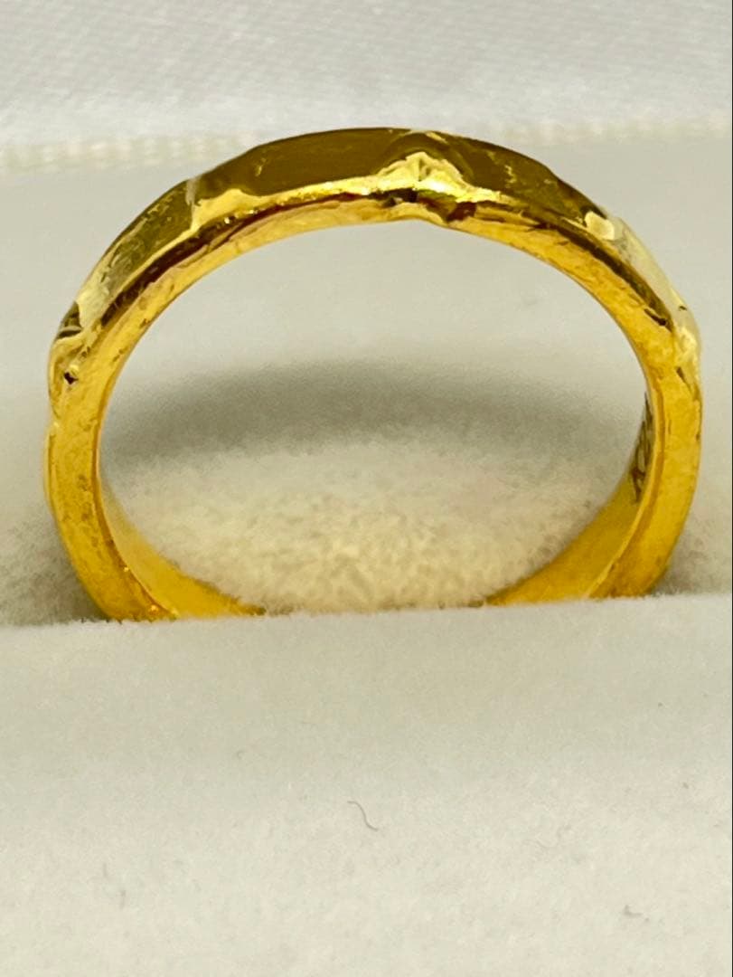 K24 純金 メルトリング 5.42g指輪 リング 刻印あり ハンドメイド