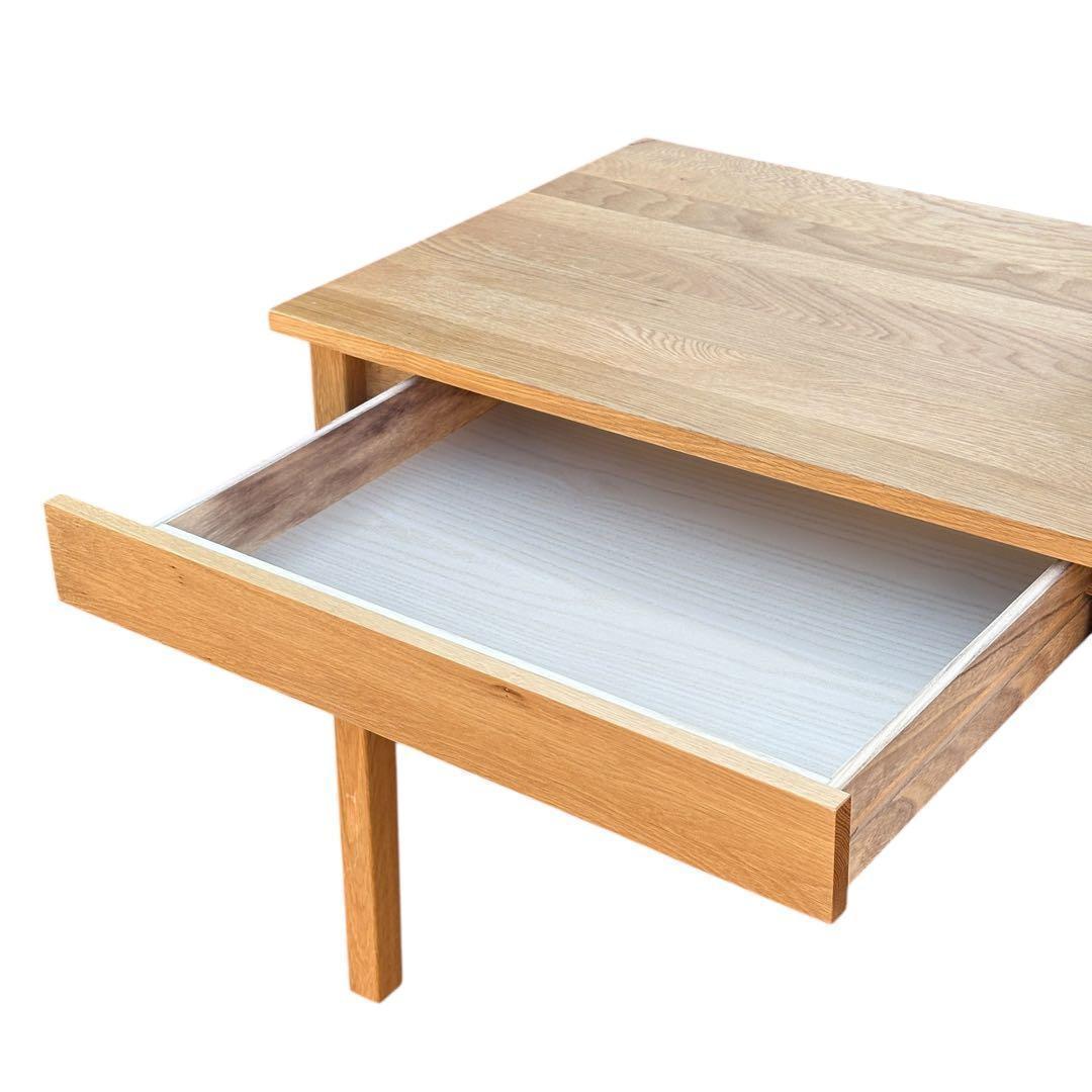 無印良品 無垢材デスク 引出付 オーク材 廃盤 W110