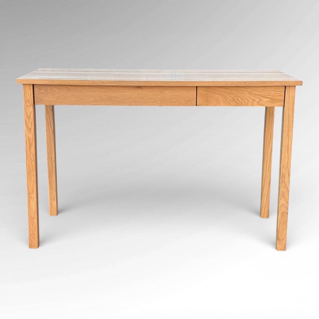 無印良品 無垢材デスク 引出付 オーク材 廃盤 W110