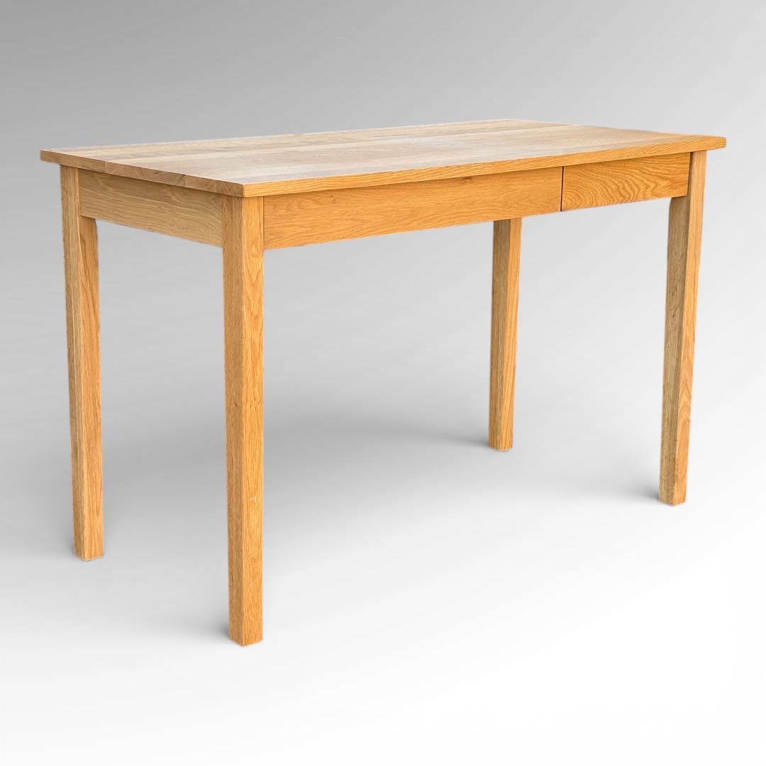 無印良品 無垢材デスク 引出付 オーク材 廃盤 W110