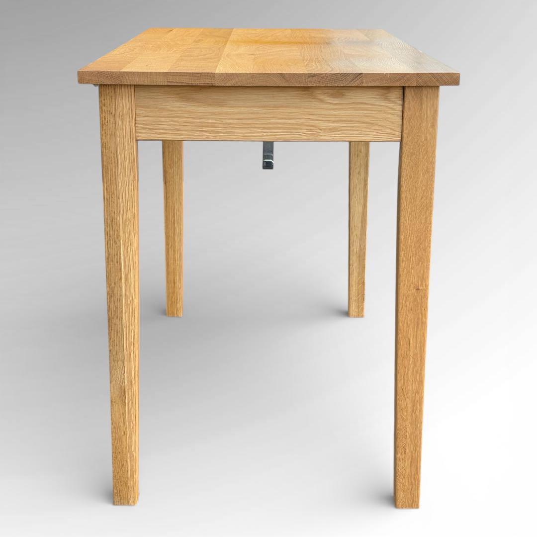 無印良品 無垢材デスク 引出付 オーク材 廃盤 W110