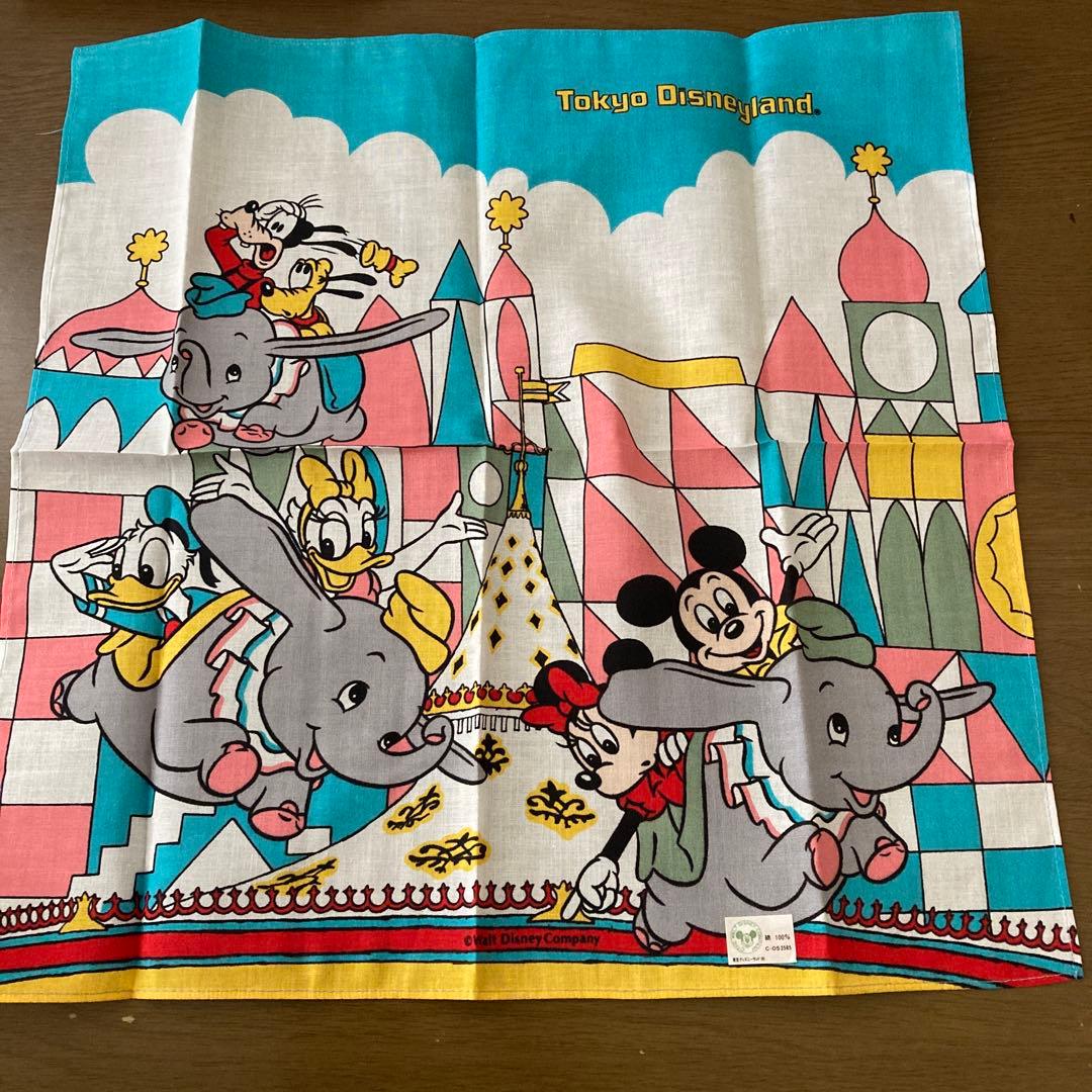 未使用 東京ディズニーランド レア レトロ ハンカチ ヴィンテージ