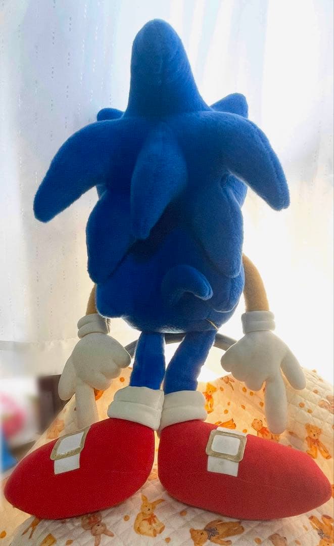 超希少/吉徳/SEGA/セガ ソニック 特大70cm ぬいぐるみ/中古品 - メルカリ