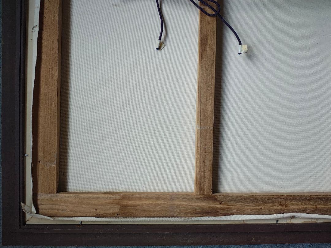 【送料込】F50号 油彩額 総幅8.5cm 創元展 示現会 白日会 DIY素材