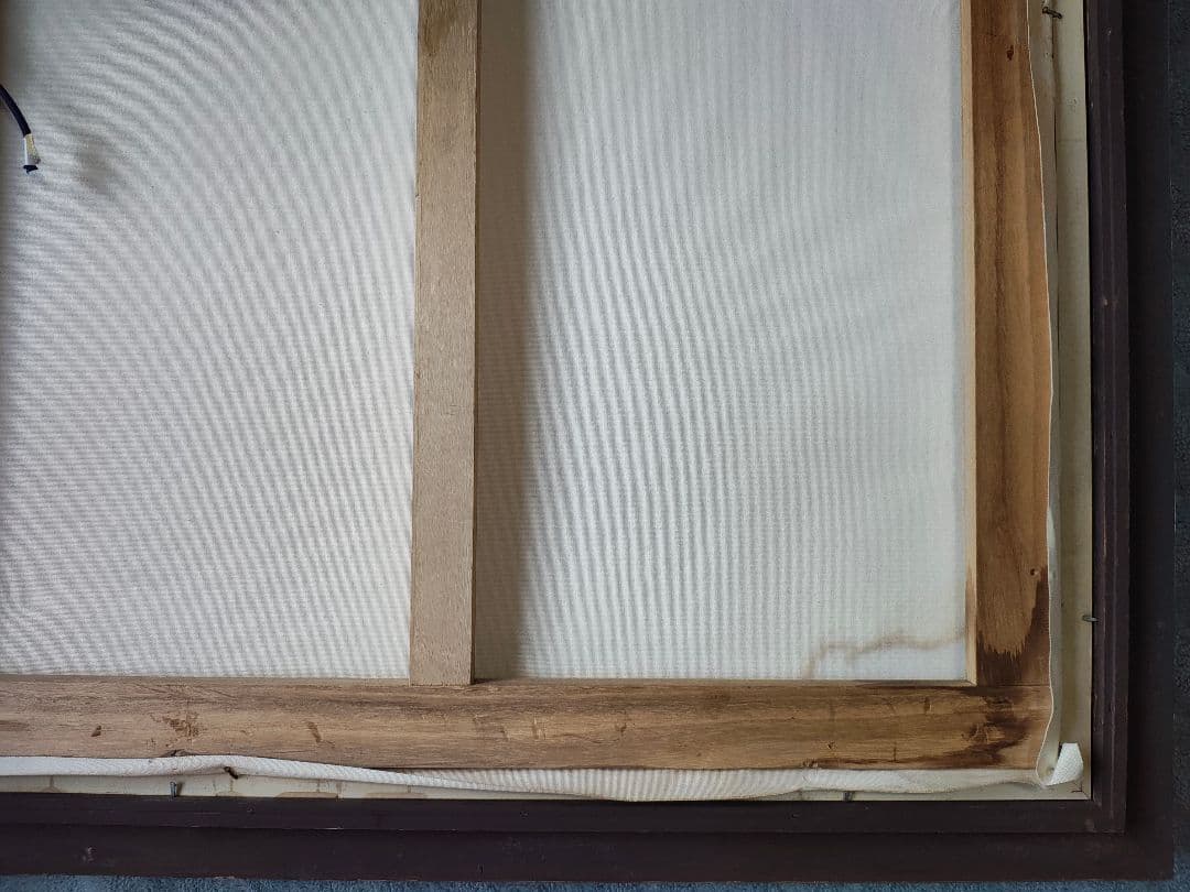 【送料込】F50号 油彩額 総幅8.5cm 創元展 示現会 白日会 DIY素材