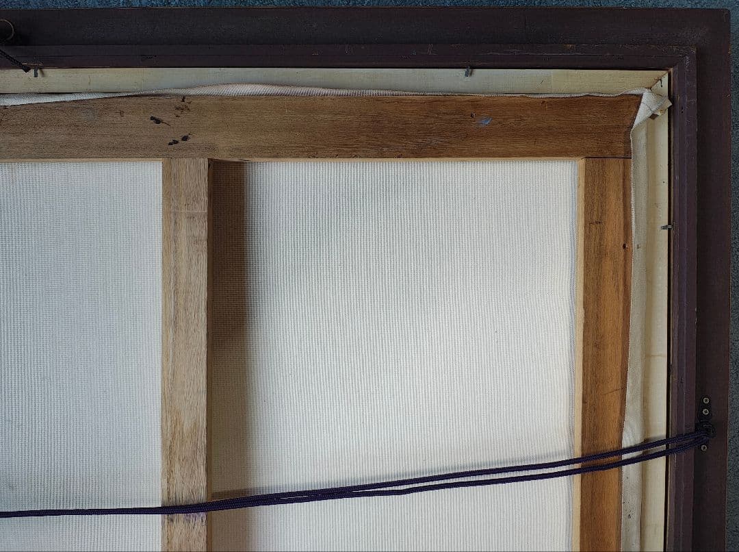 【送料込】F50号 油彩額 総幅8.5cm 創元展 示現会 白日会 DIY素材