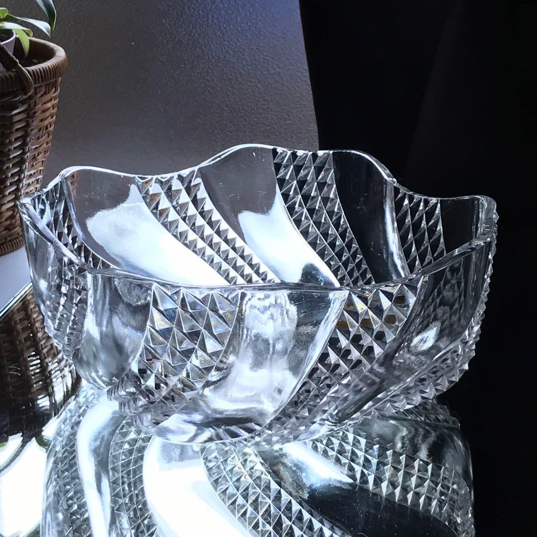 美しいオールドバカラBACCARATセルパンタンSERPENTINEサラダボウル