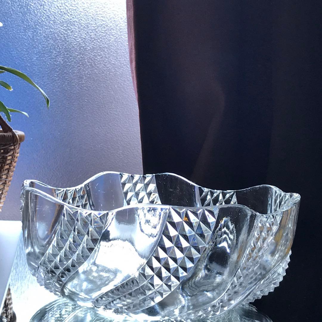 美しいオールドバカラBACCARATセルパンタンSERPENTINEサラダボウル