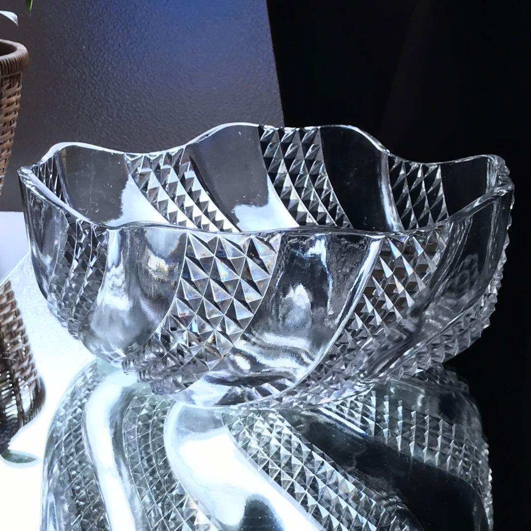 美しいオールドバカラBACCARATセルパンタンSERPENTINEサラダボウル