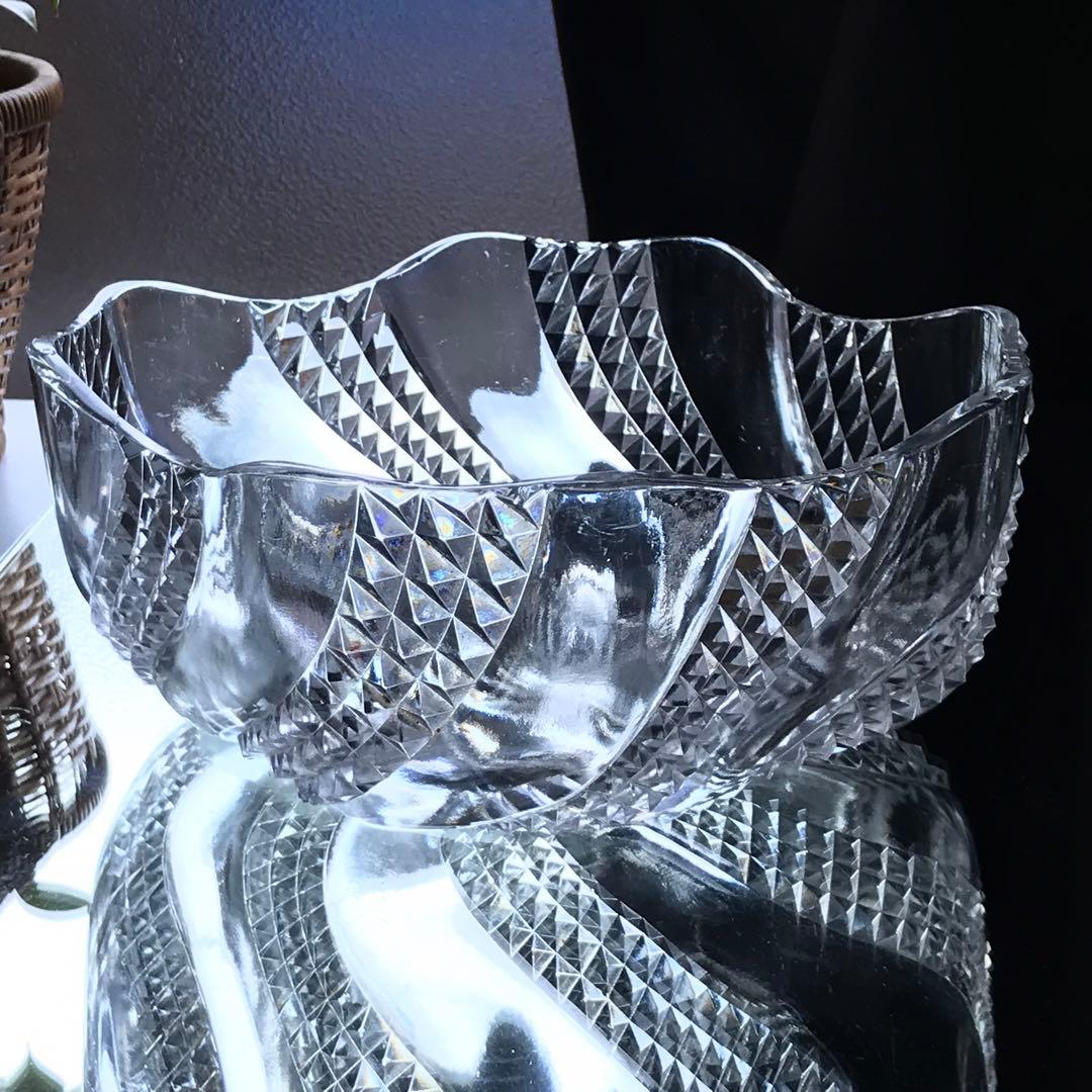 美しいオールドバカラBACCARATセルパンタンSERPENTINEサラダボウル