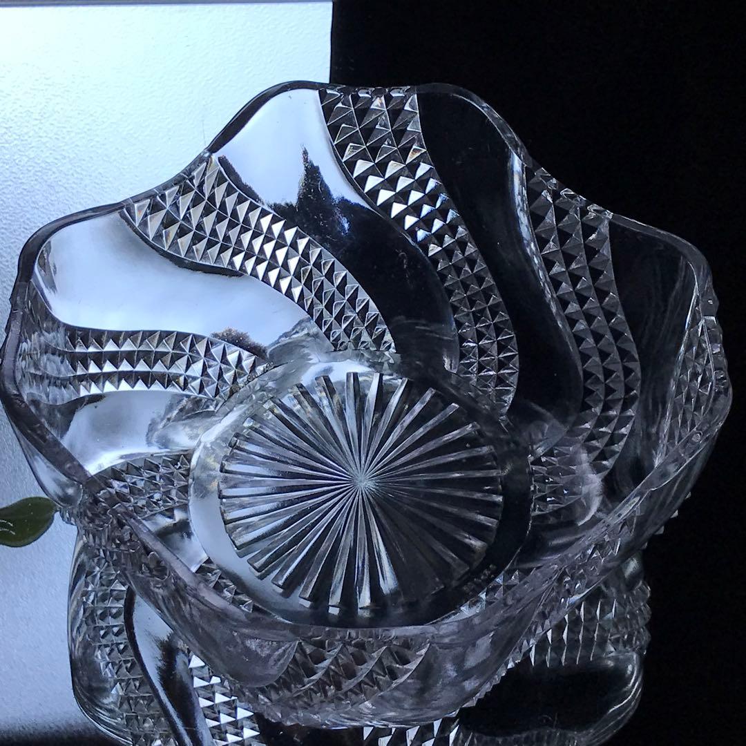 美しいオールドバカラBACCARATセルパンタンSERPENTINEサラダボウル