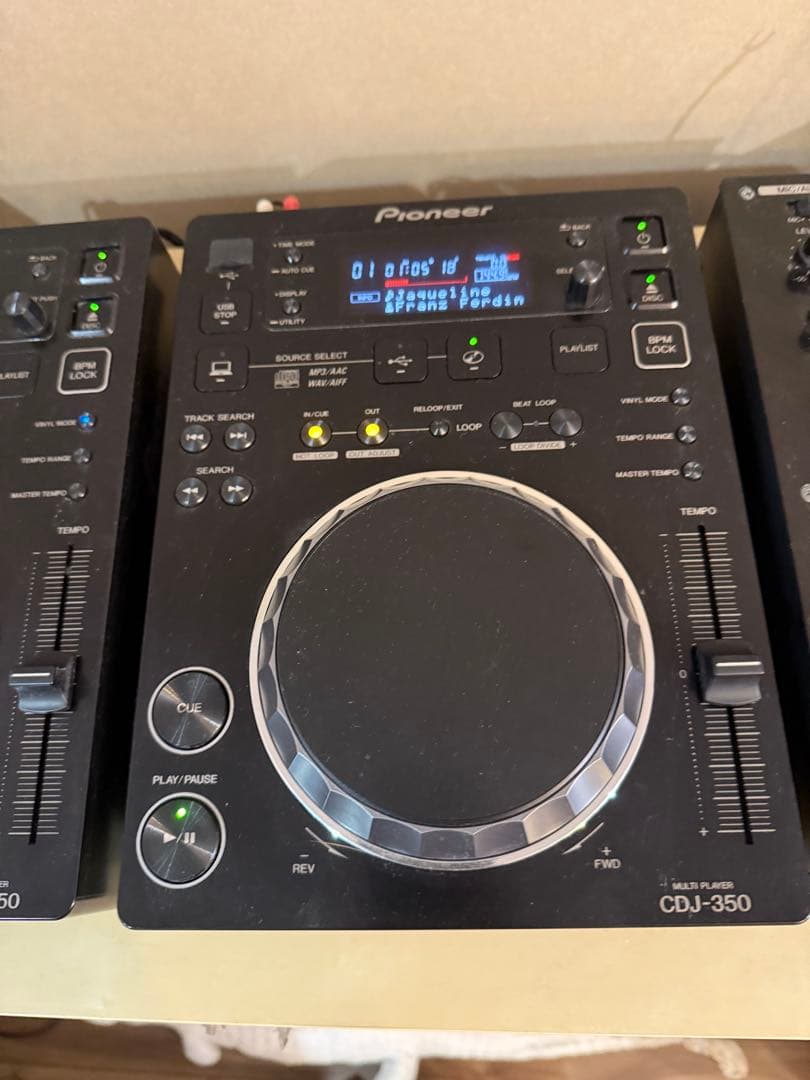Pioneer CDJ-350(USB対応) 2台セット 付属品あり - メルカリ