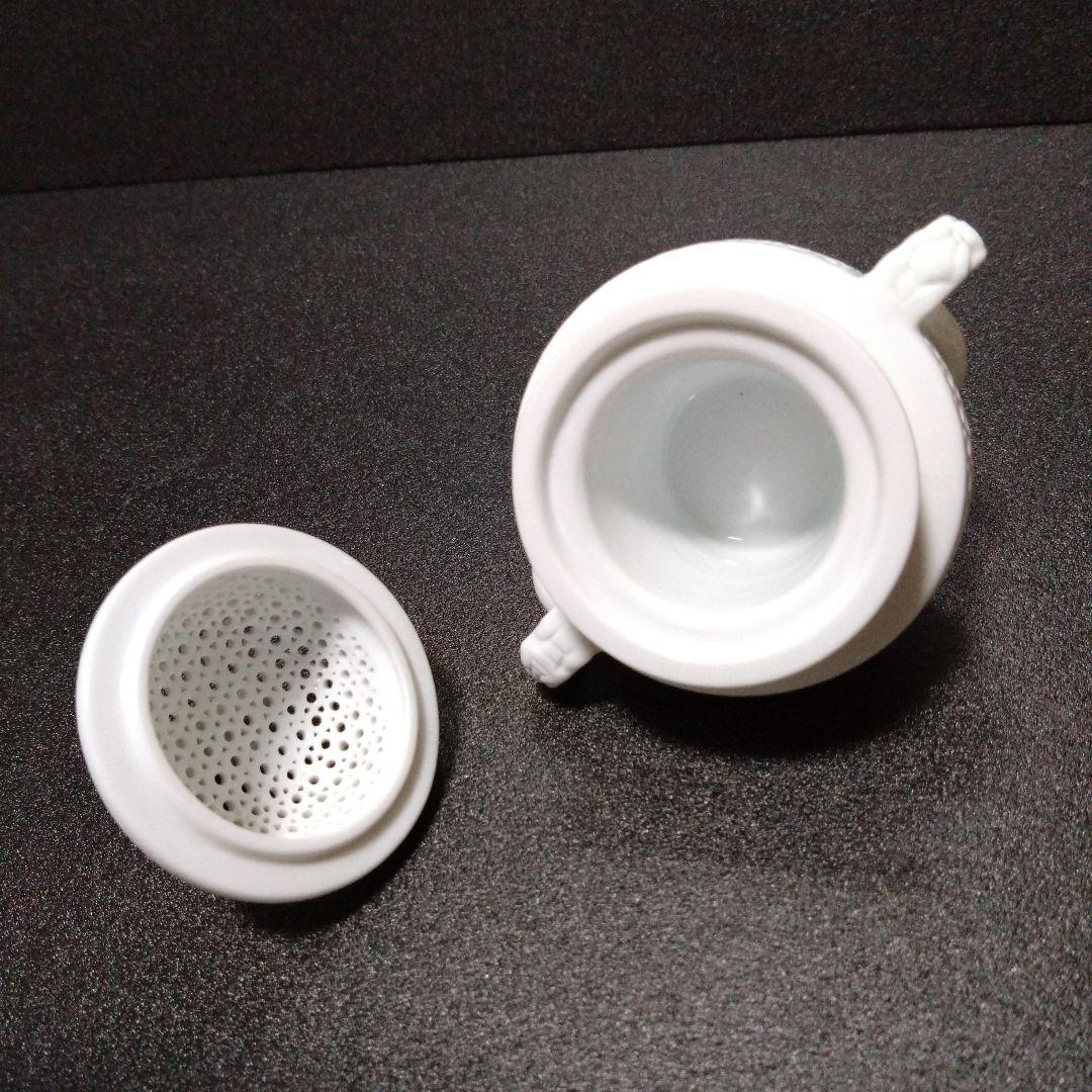 未使用 有田焼 景泉作 白磁透彫耳三足香炉　お祝い