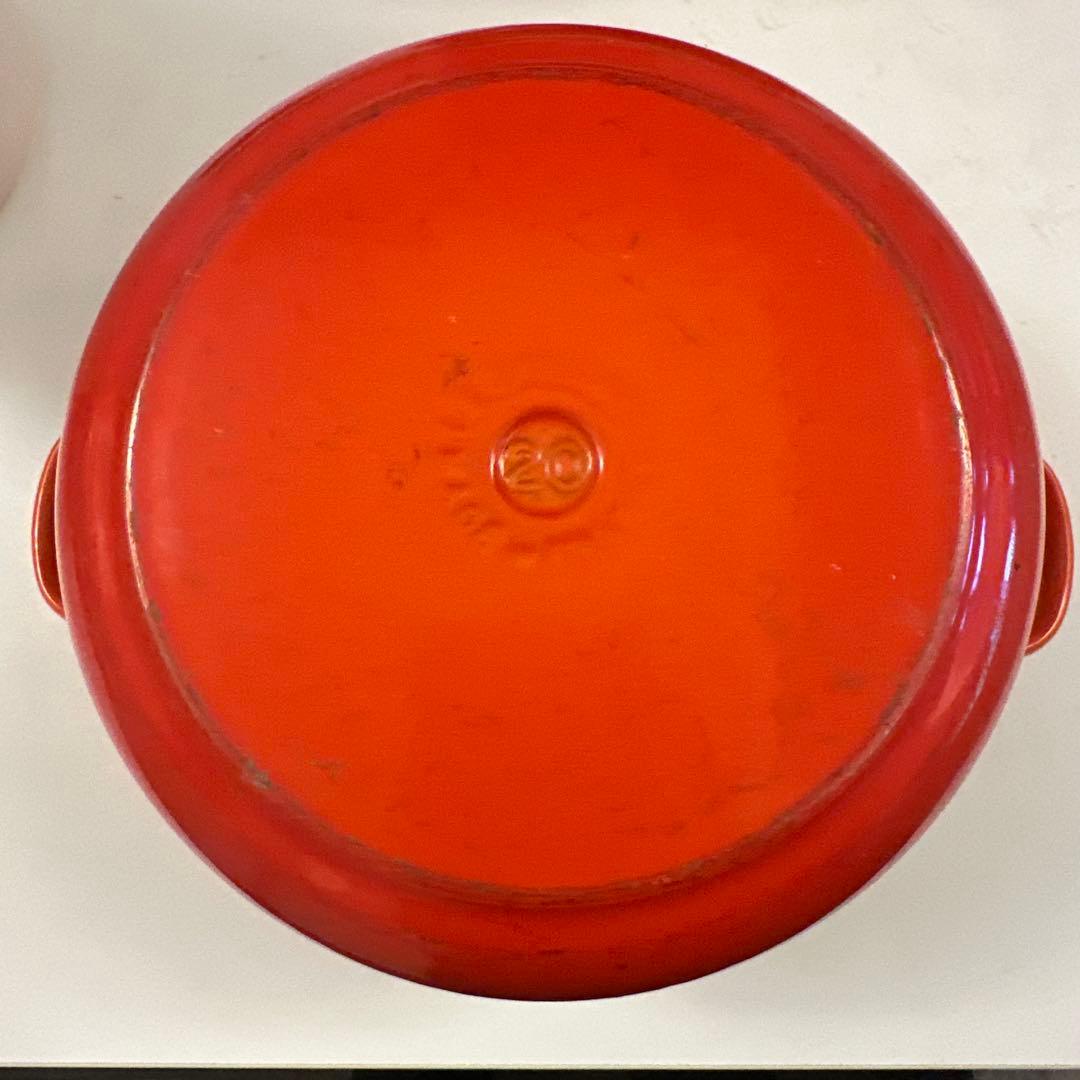LE CREUSET オレンジ 両手鍋 20cm