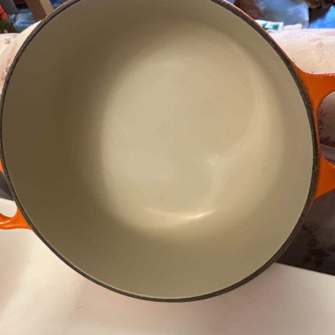 LE CREUSET オレンジ 両手鍋 20cm