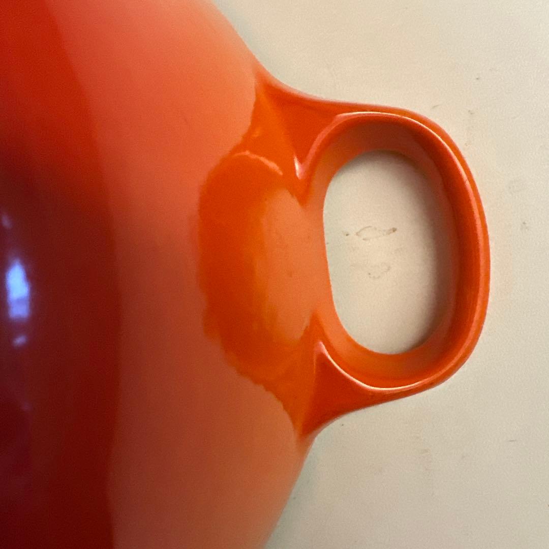 LE CREUSET オレンジ 両手鍋 20cm
