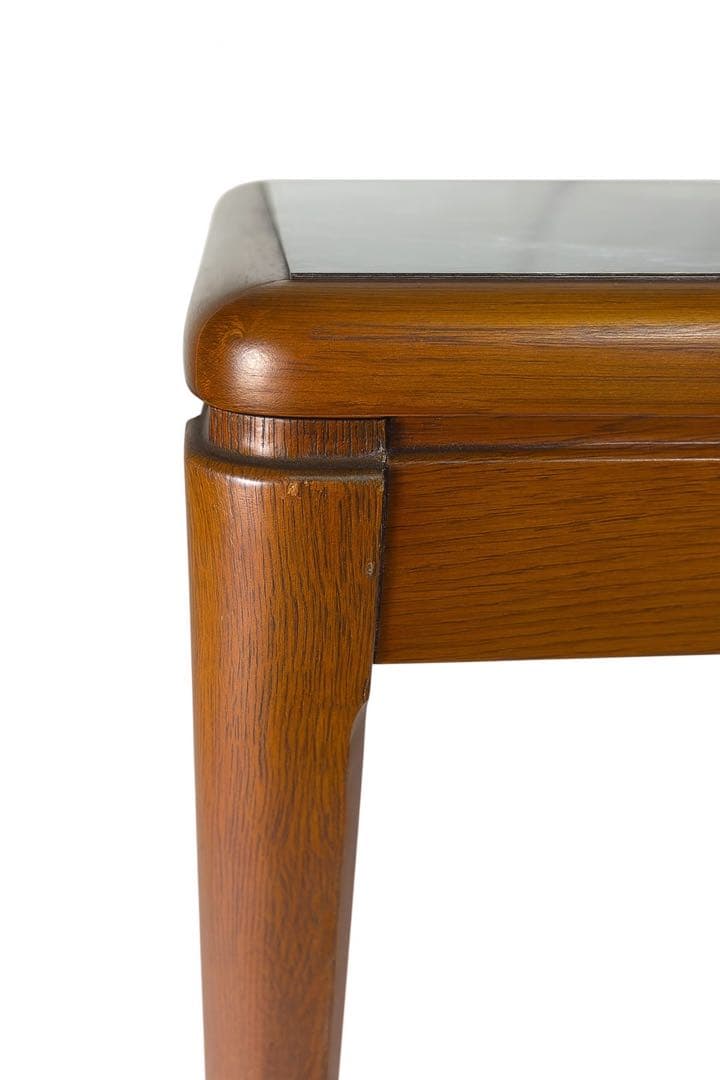 希少特注カリモク1991年製 抽象柄特殊塗装×ブナ脚リビングテーブル一点物