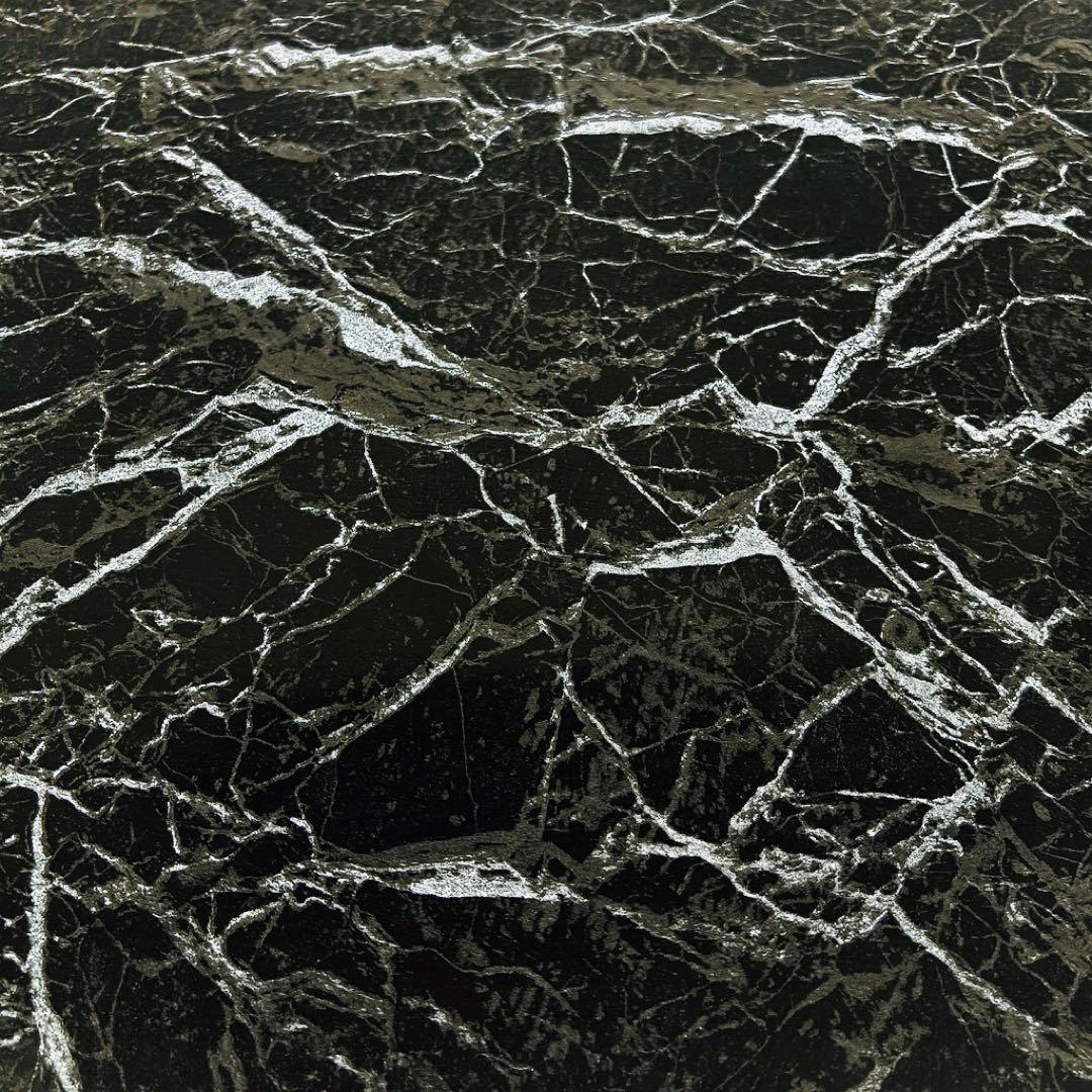 希少特注カリモク1991年製 抽象柄特殊塗装×ブナ脚リビングテーブル一点物