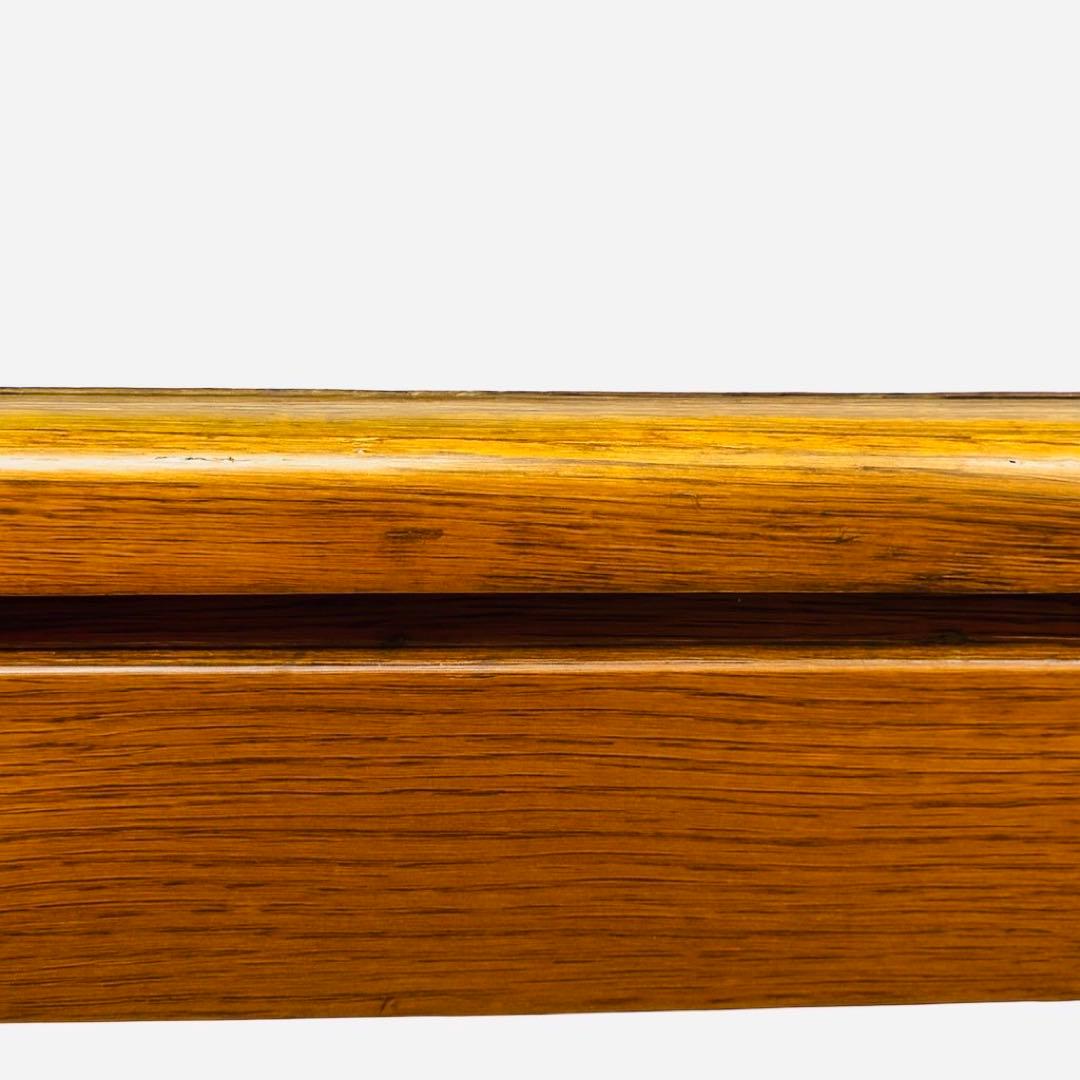 希少特注カリモク1991年製 抽象柄特殊塗装×ブナ脚リビングテーブル一点物