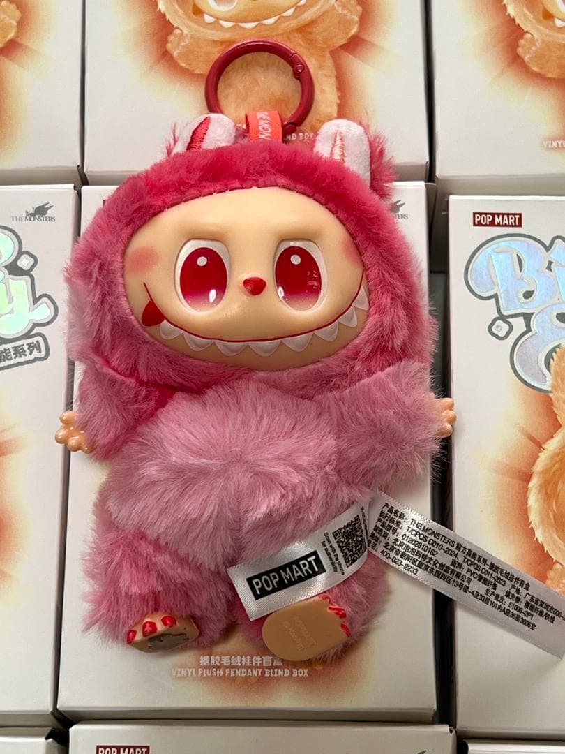 ラブブ ぬいぐるみストラップ 3代目 Labubu キーホルダー POPMART