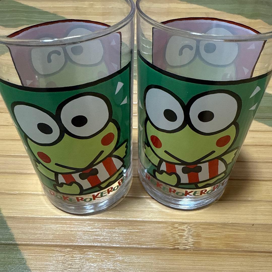 当時物】ケロケロケロッピグラスセットサンリオレトロ - メルカリ
