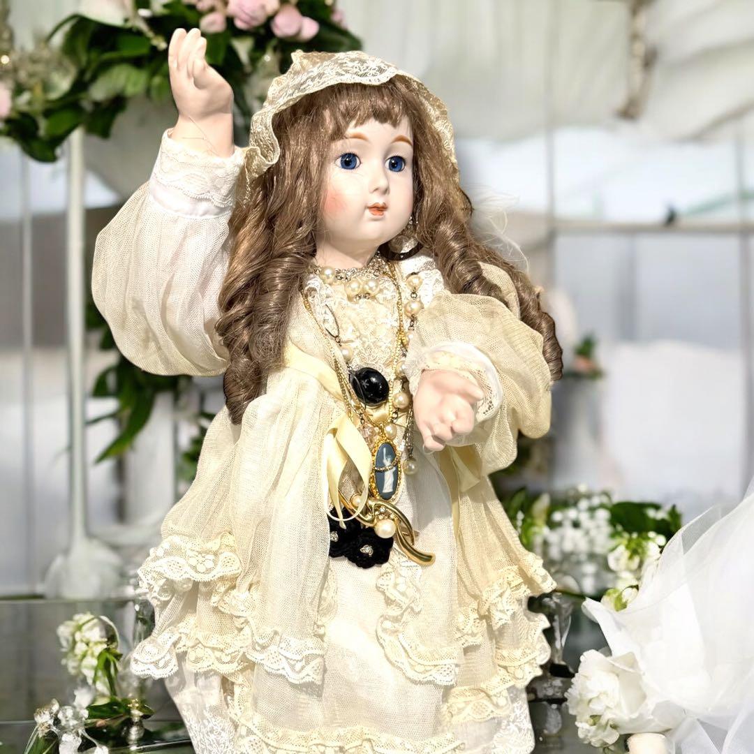 miyantan ビスクドール ロングフェイス ジュモー 結婚式 恋 花嫁