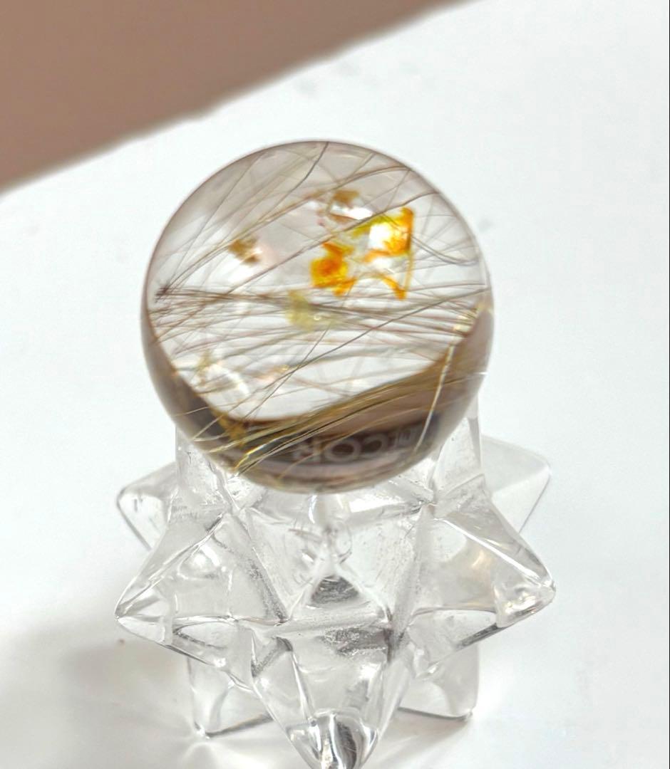 《高透明度》ゴールドルチル　ミニミニスフィア　①