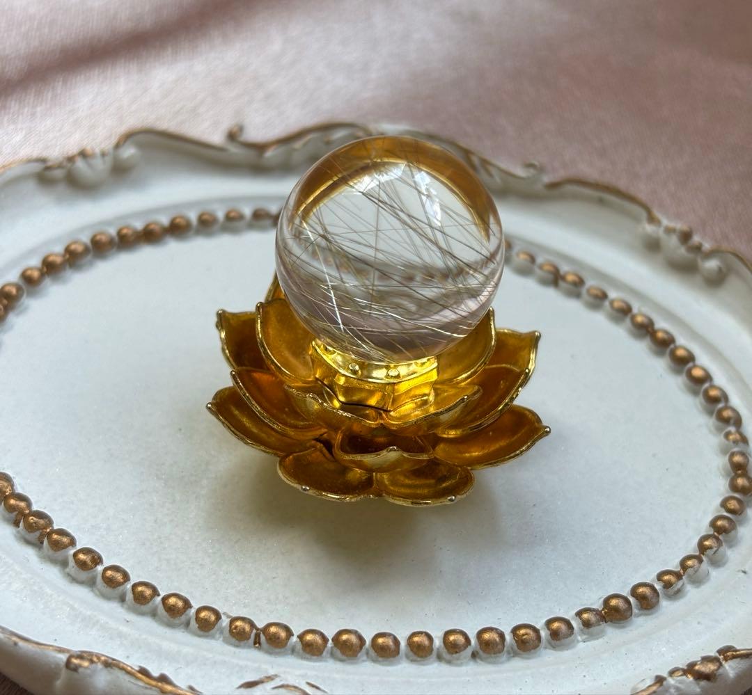 《高透明度》ゴールドルチル　ミニミニスフィア　①