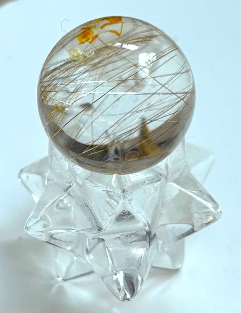 《高透明度》ゴールドルチル　ミニミニスフィア　①