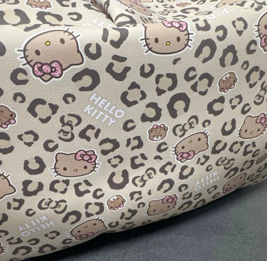 新品♡日焼けキティ 平成コギャル 仕切り付き収納ケース ヒョウ柄